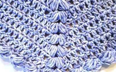 Winter’s Blue Shawl